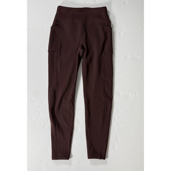 Avalanche Outdoor Supply Company Pants - Avalanche Outdoor Supply Co Womens Medium Burgundy High Waist Pocket Leggings